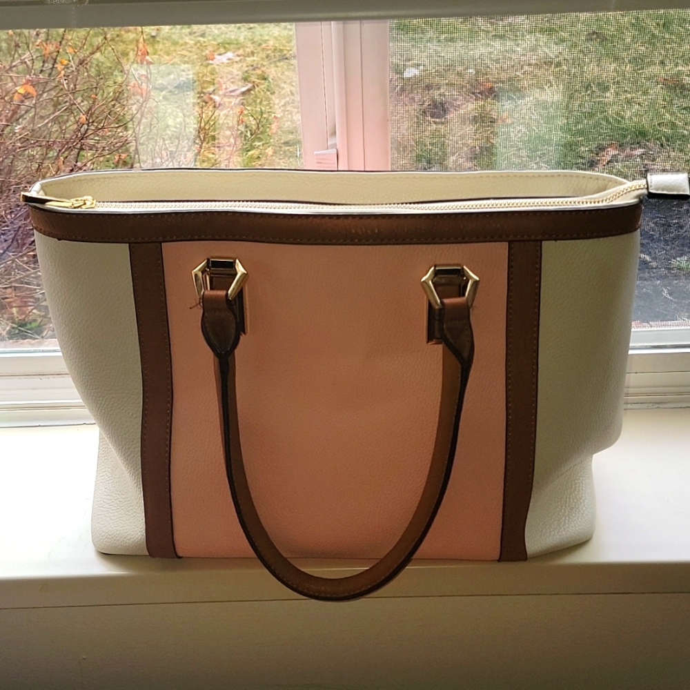 White and Pink Handbag